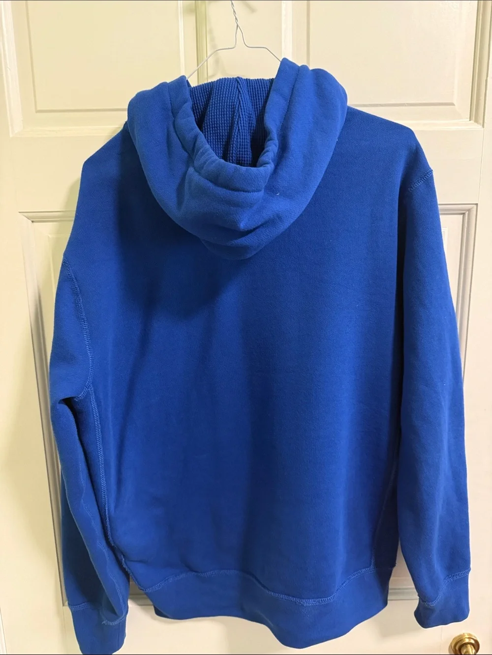 Ralph Lauren Polo Royal Blue Full Zip Hoodie with Contrast Drawstrings. Unisex